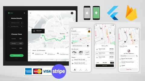 Build UBER Clone App with Stripe Payment, Push Notifications