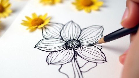 Free Drawing Tutorial - Learn To Draw Zen Flowers