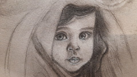 Free Drawing Tutorial - Learn to make girl portrait drawing realistic for beginners