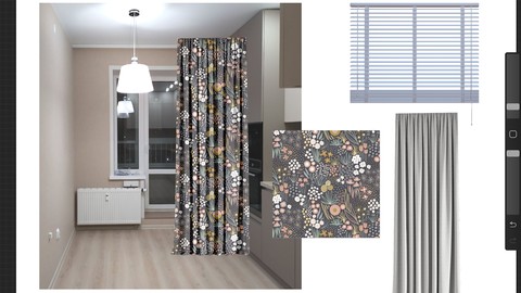 Digital Curtains: Curtain Design on iPhone with Procreate