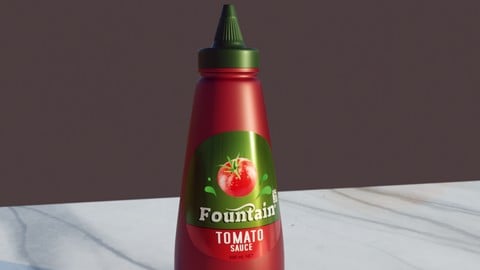 Free 3D Modeling Tutorial - Create a Ketchup Sauce Bottle in Blender