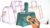Handbag illustration & technical drawing