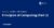 Principles of Computing (Part 2)
