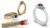 Three-stone Rings in Three Different Models via Matrix